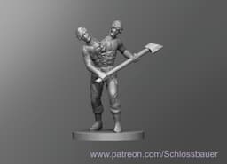Zombie Twins 3d model