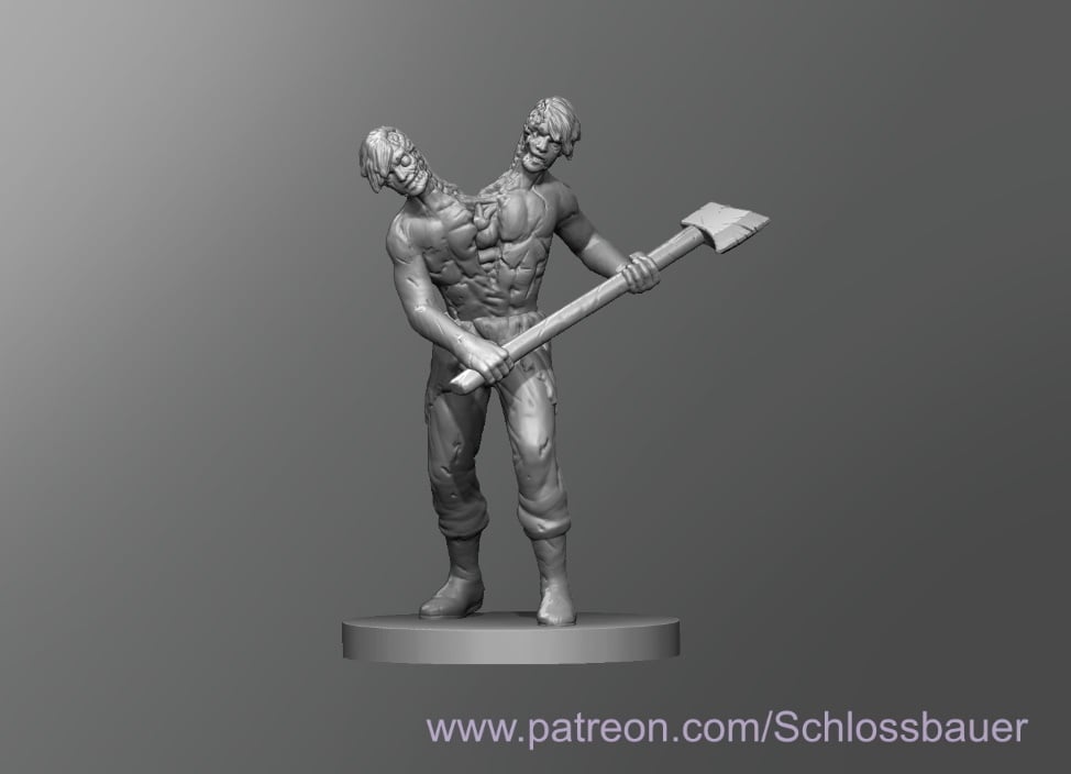 Zombie Twins 3d model