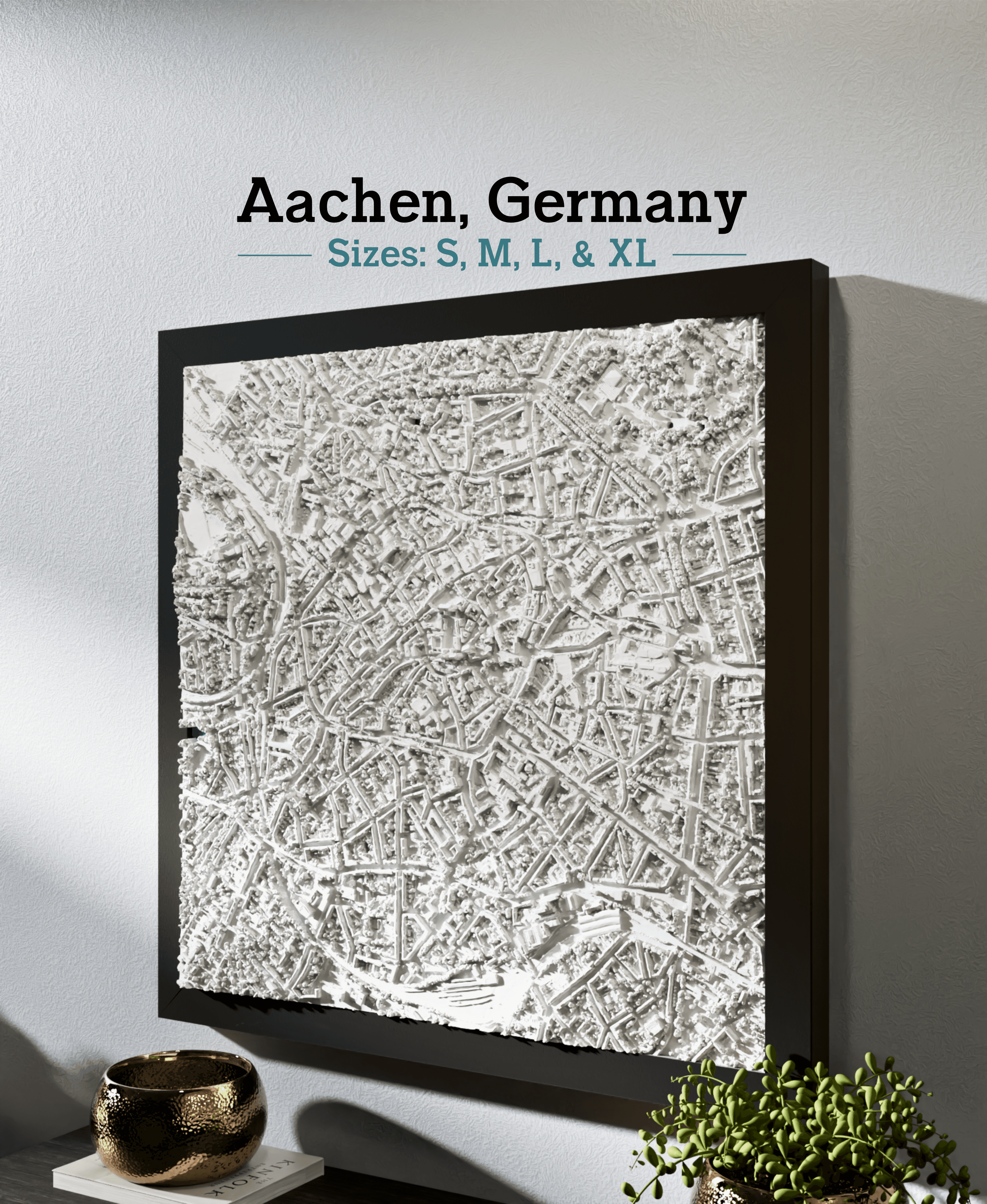 Aachen, Germany - S, M, L, & XL 3d model