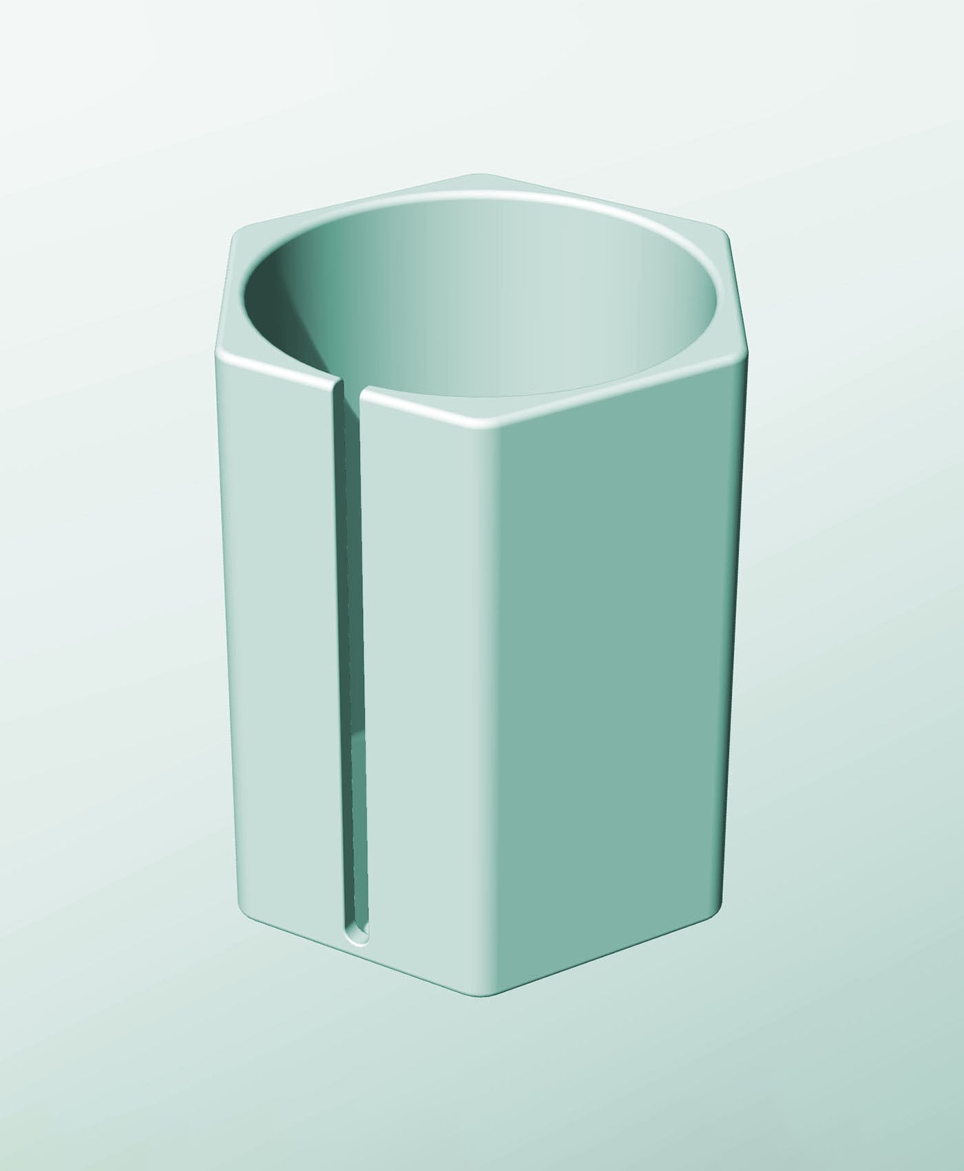 CH162-230-S Modular Stacking slotted container for home decor 3d model