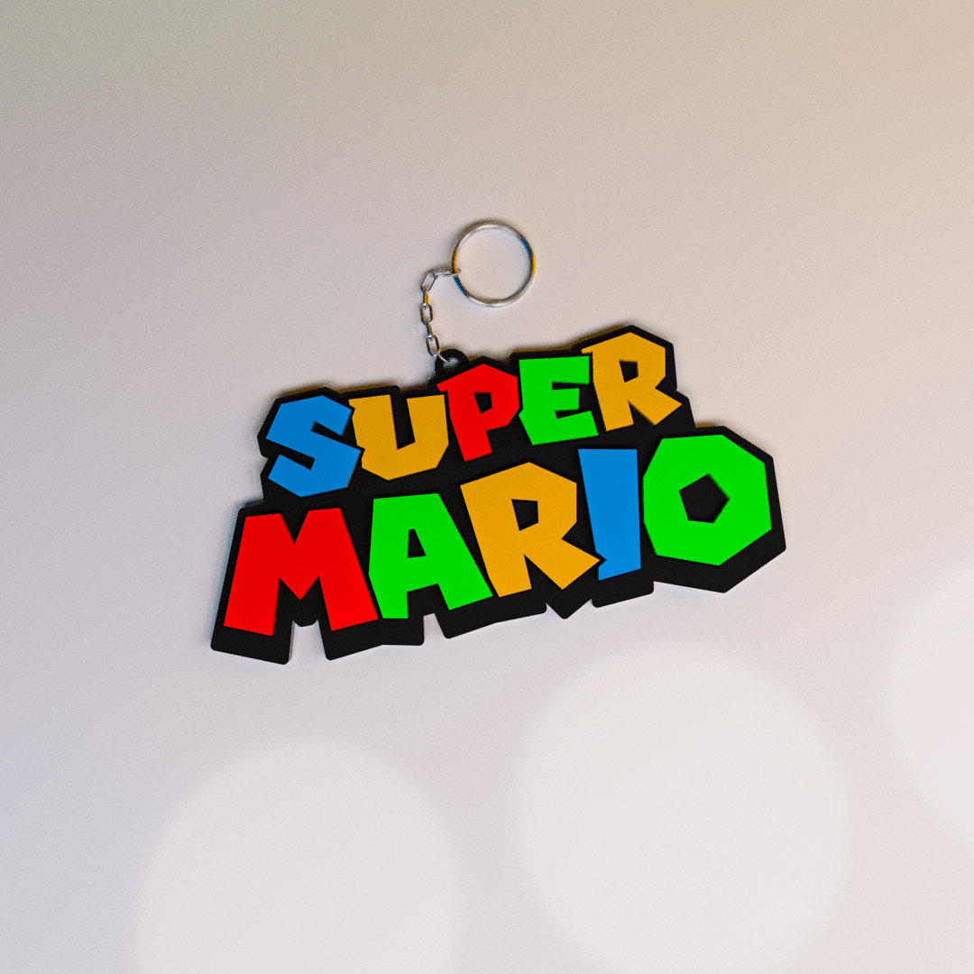 SUPER MARIO - KEYCHAIN 3d model