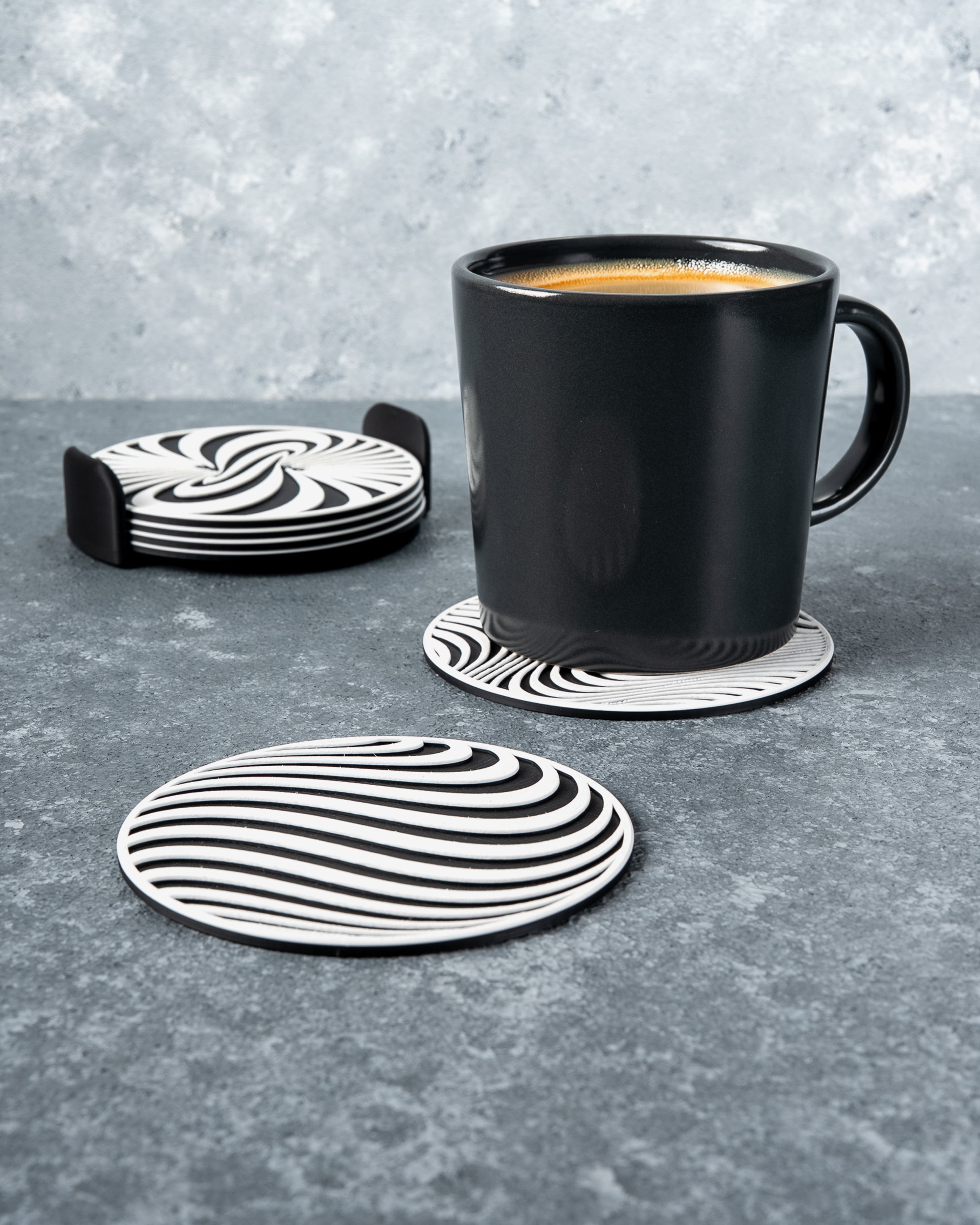 Optical Illusion Coasters 3d model