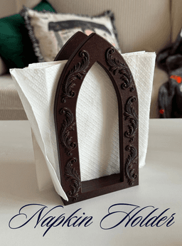 Victorian Gothic Cathedral Napkin Holder 3d model