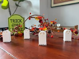 Cute Emoji Ghosts - 9 Expressions in Total! 3d model