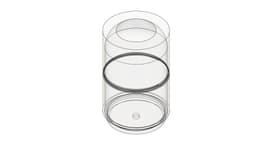 round vase 2 part planter foe home decor 3d model