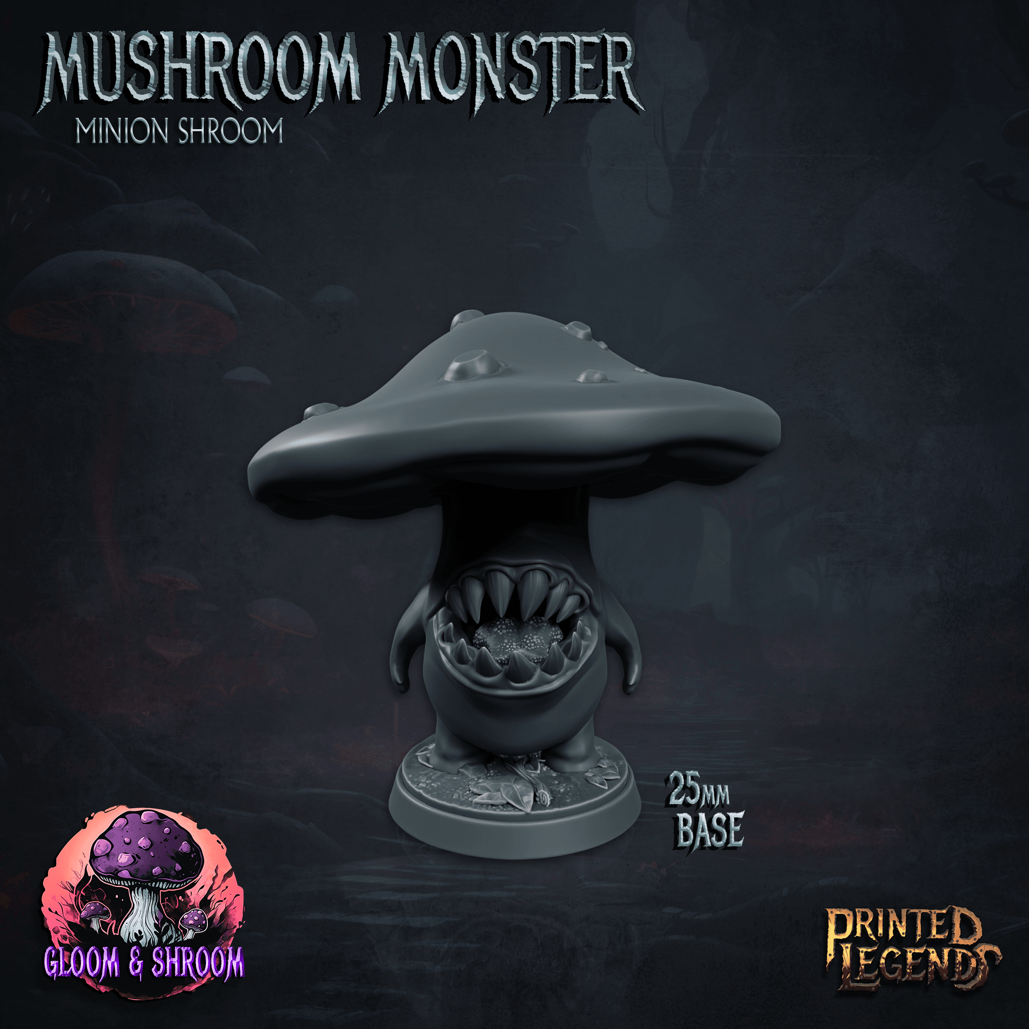 Mushroom Monster 01 (25mm base) 3d model