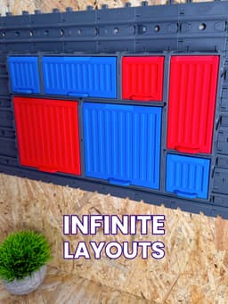 Cargo Containers - 2x2 (Medium Modular Storage) 3d model