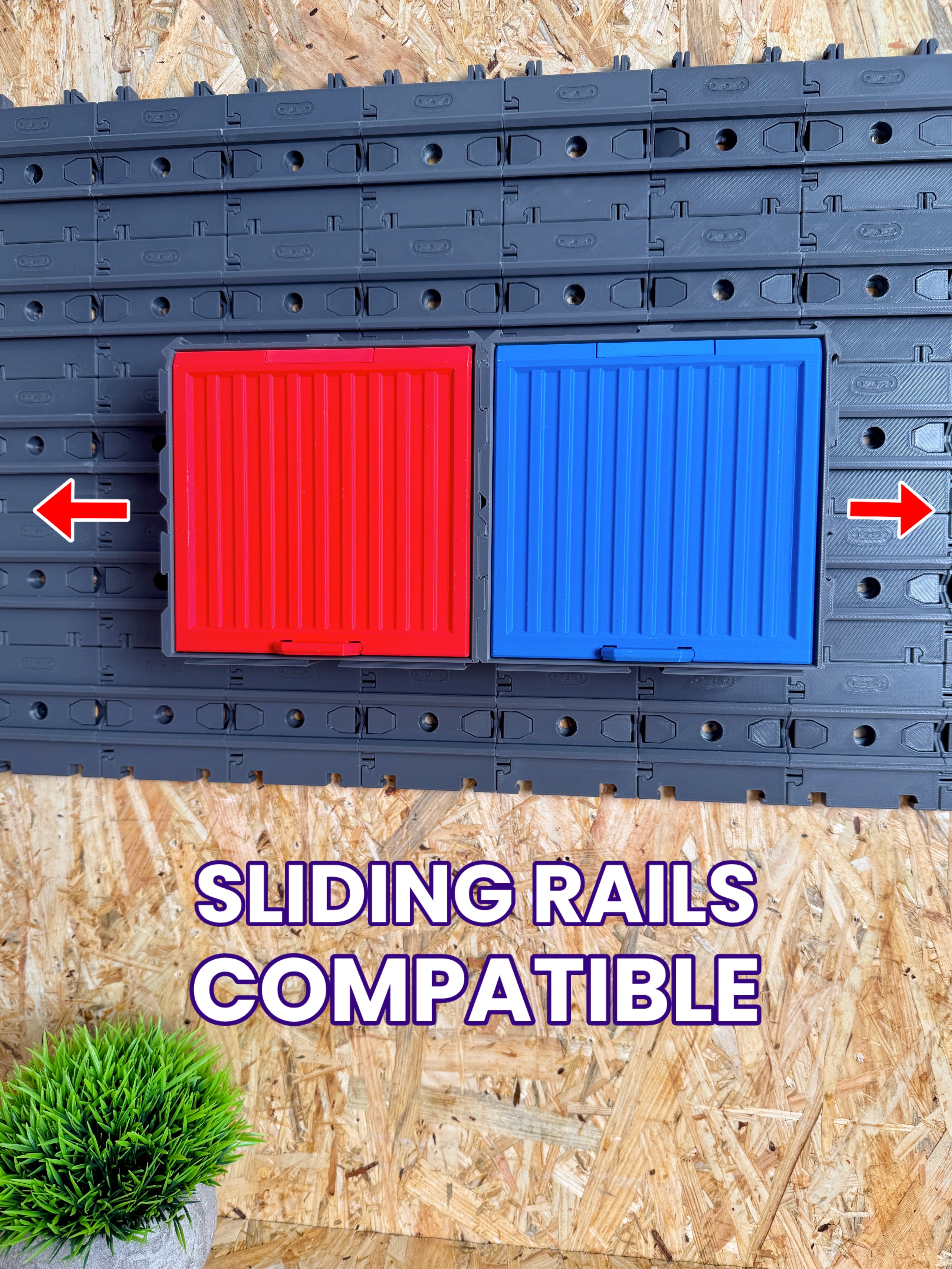 Cargo Containers - 2x2 (Medium Modular Storage) 3d model