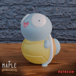 Derpy Squirtle - Pokemon 3d model