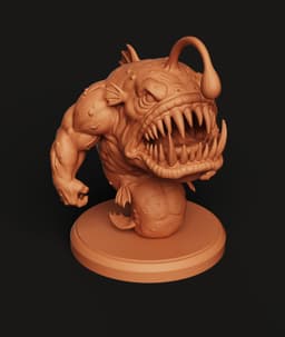 Anglerfish Monster STL | Deep Sea 3D Print | Fantasy Creature 3d model