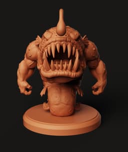 Anglerfish Monster STL | Deep Sea 3D Print | Fantasy Creature 3d model