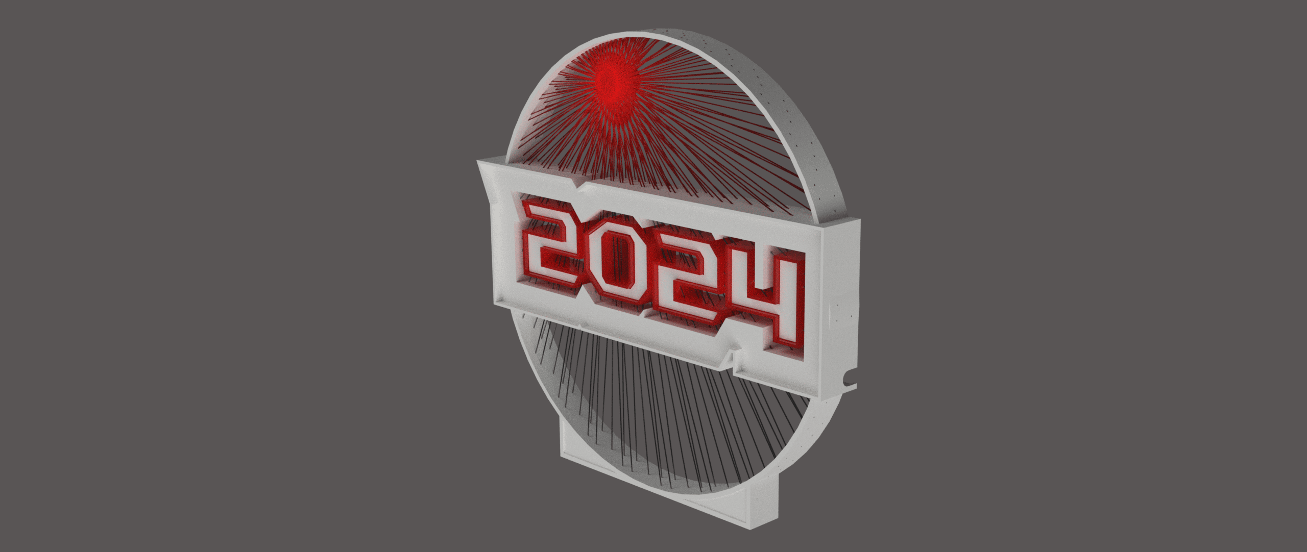 2024 LED String art.stl 3d model