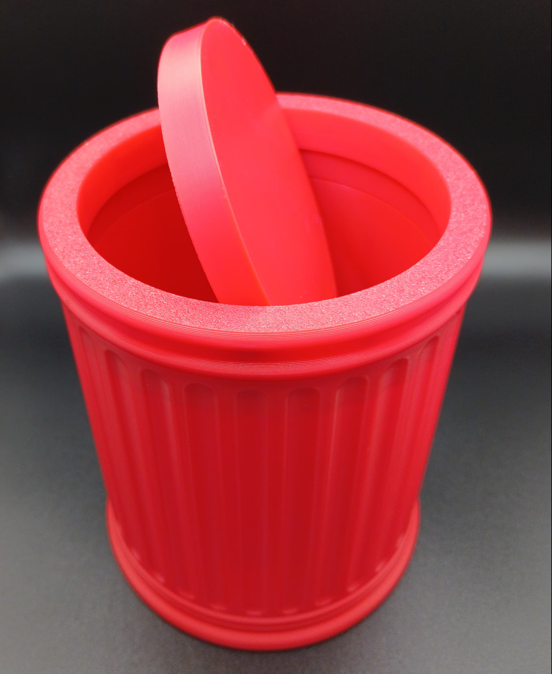 Fluted Column Mini Trash Can 3d model