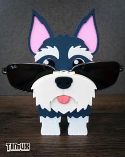 SCHNAUZER GLASSES HOLDER V2 3d model