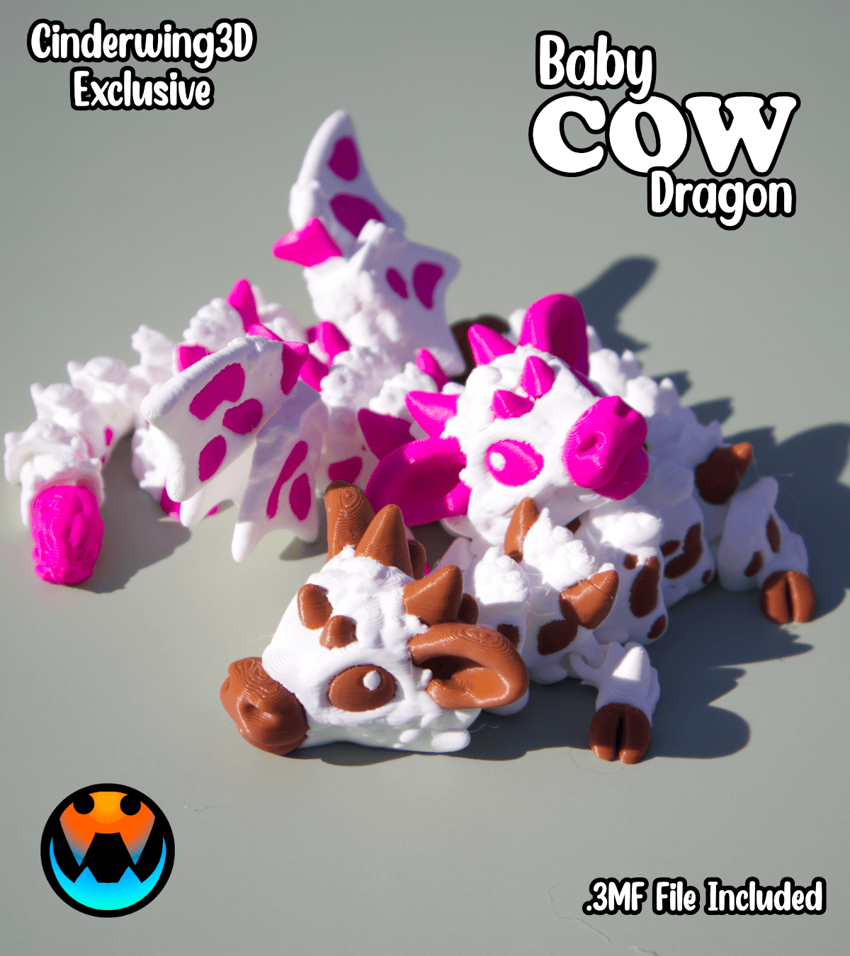 Baby Cow Dragon 3d model