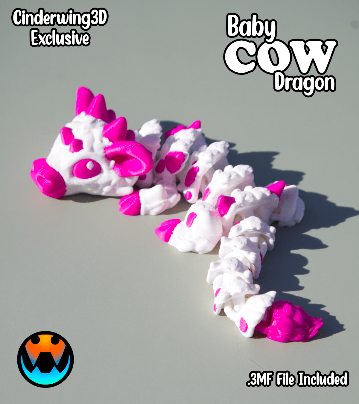Baby Cow Dragon 3d model