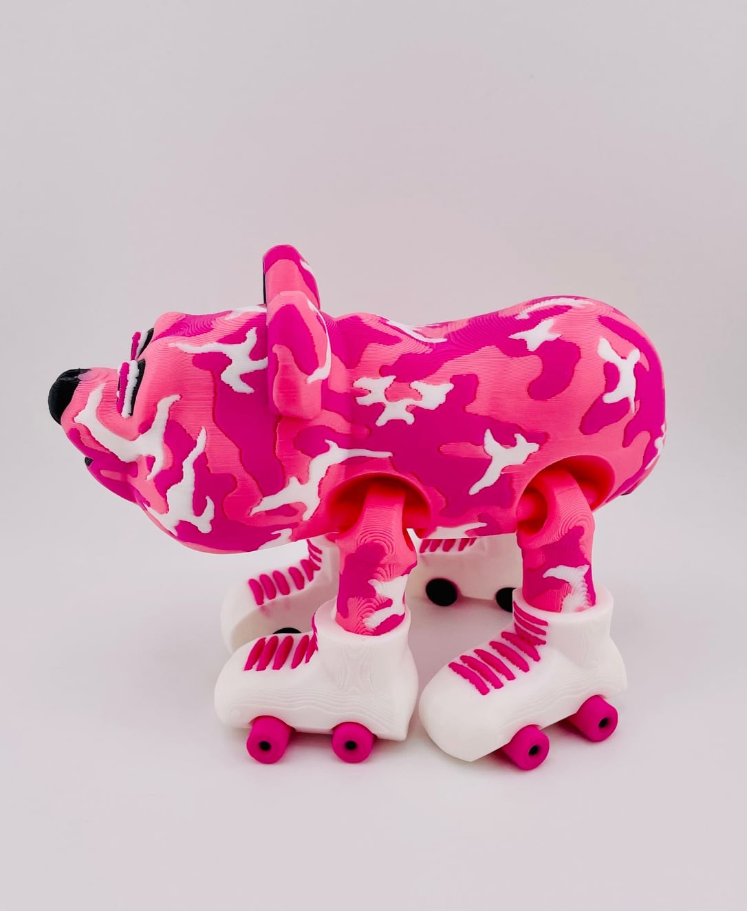 Camo Bears on Skates 3d model