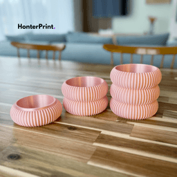 Modular Vase, Planter & Storage STL File Set for 3D Printing 3d model