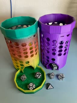 The Hive v2 - Supportless Dice Tower 3d model