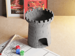 Dice Tower: arcane edition with texture 3d model