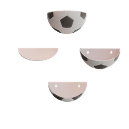 Soccer Ball Display Shelf 3d model