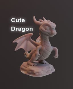 Cute Dragon 3d model