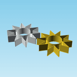Sun, nestable box (v2) 3d model