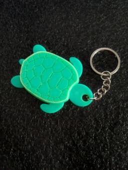 Tic Tac Toe Turtle Keychain 3d model