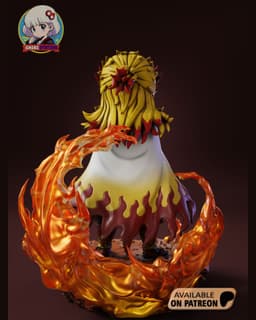 Demon Slayer Rengoku Chibi - Premium Collectible 3d model