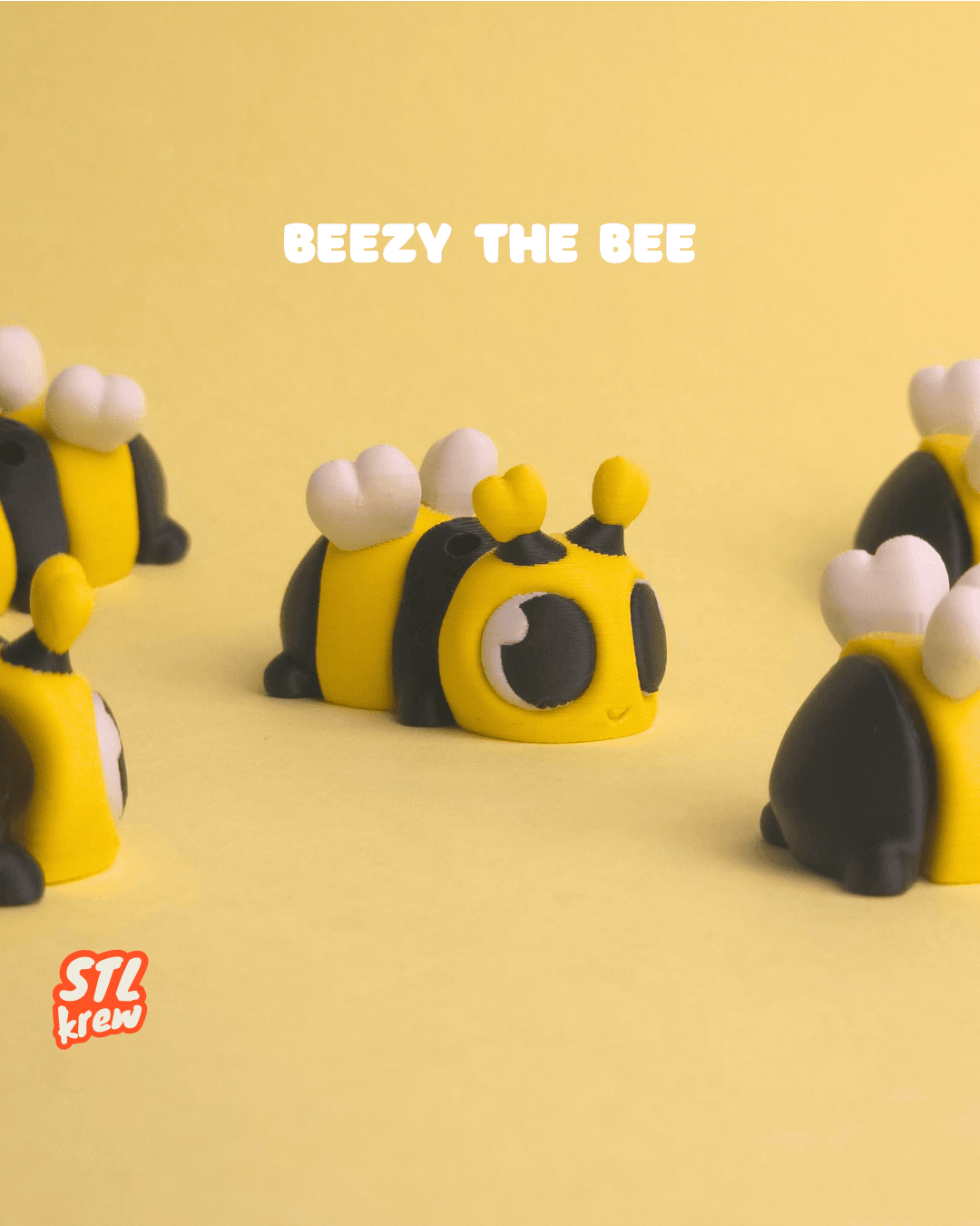 Cute articulated bee - Beezy bee 3d model
