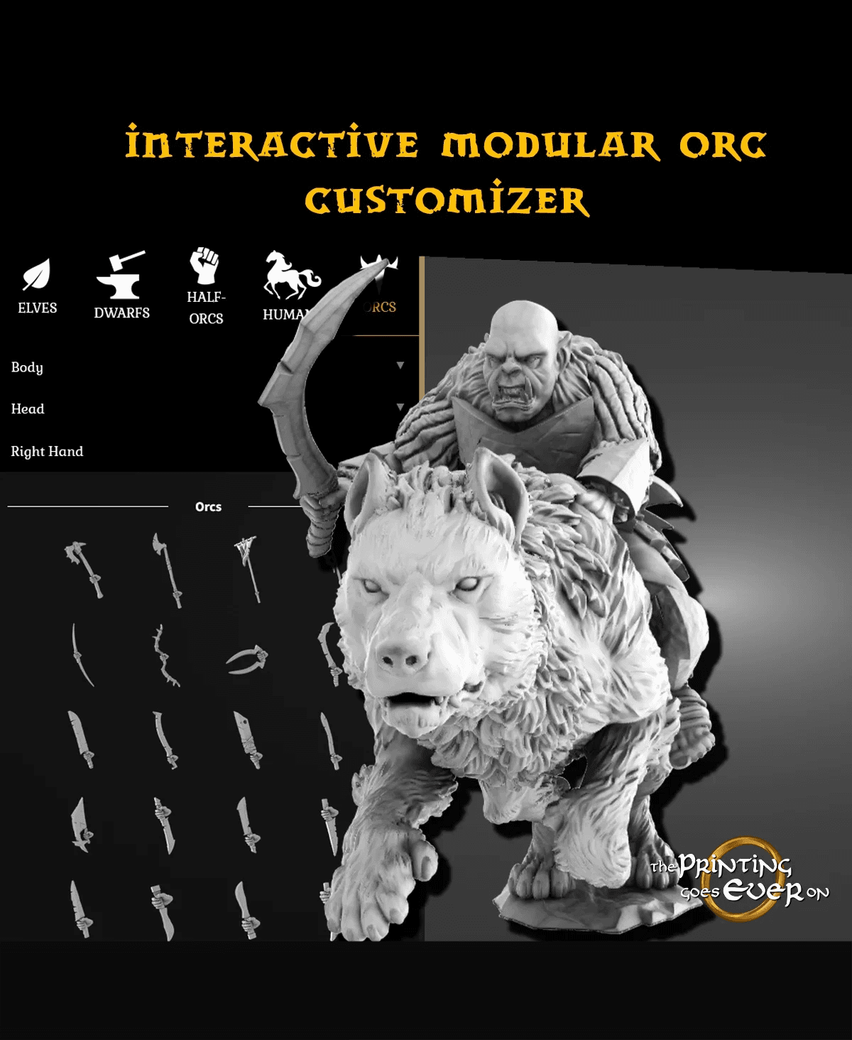 Customizer Modular Bundle - Orcs 3d model