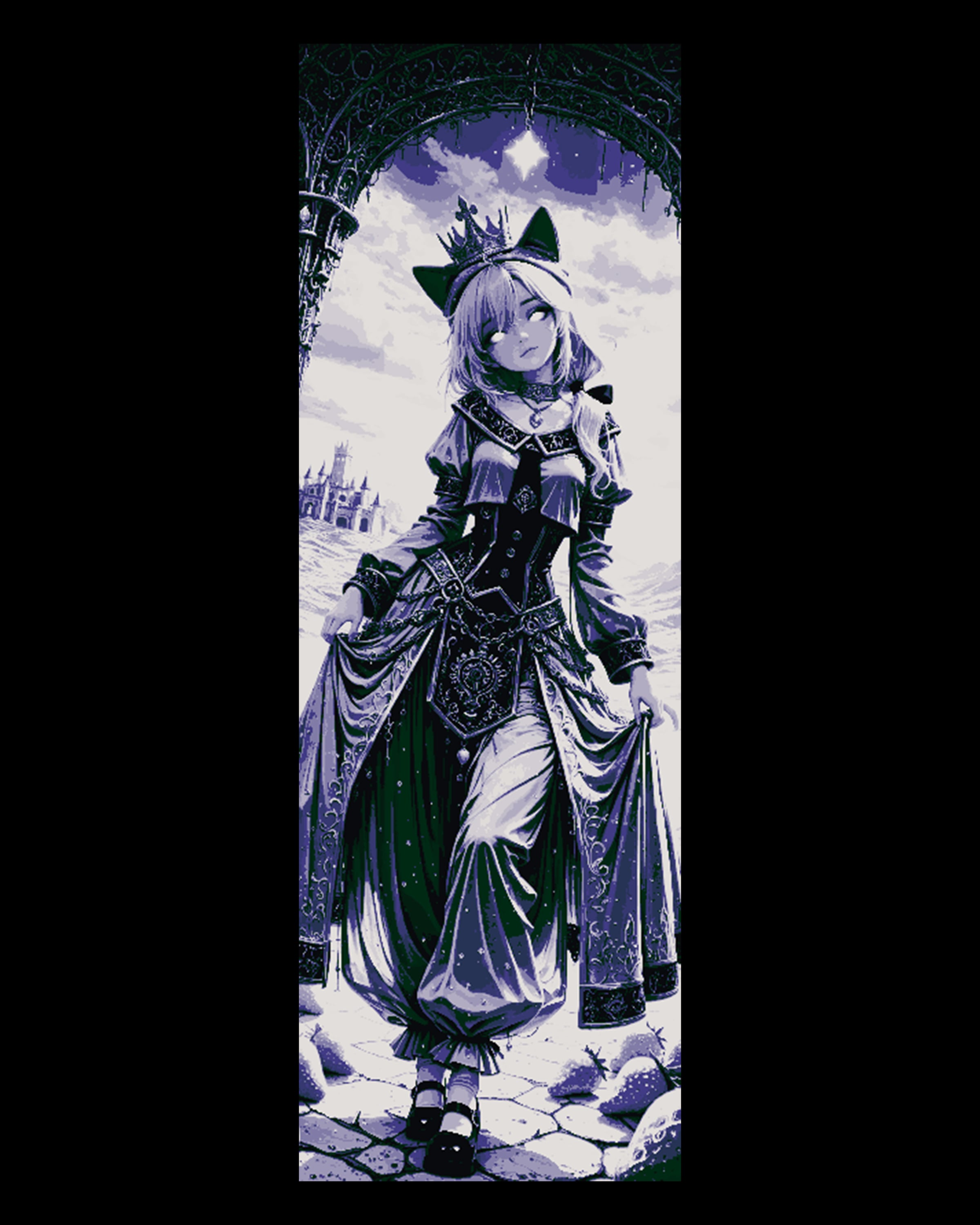 Anime Goddess in differing forms - Set of bookmarks 3d model