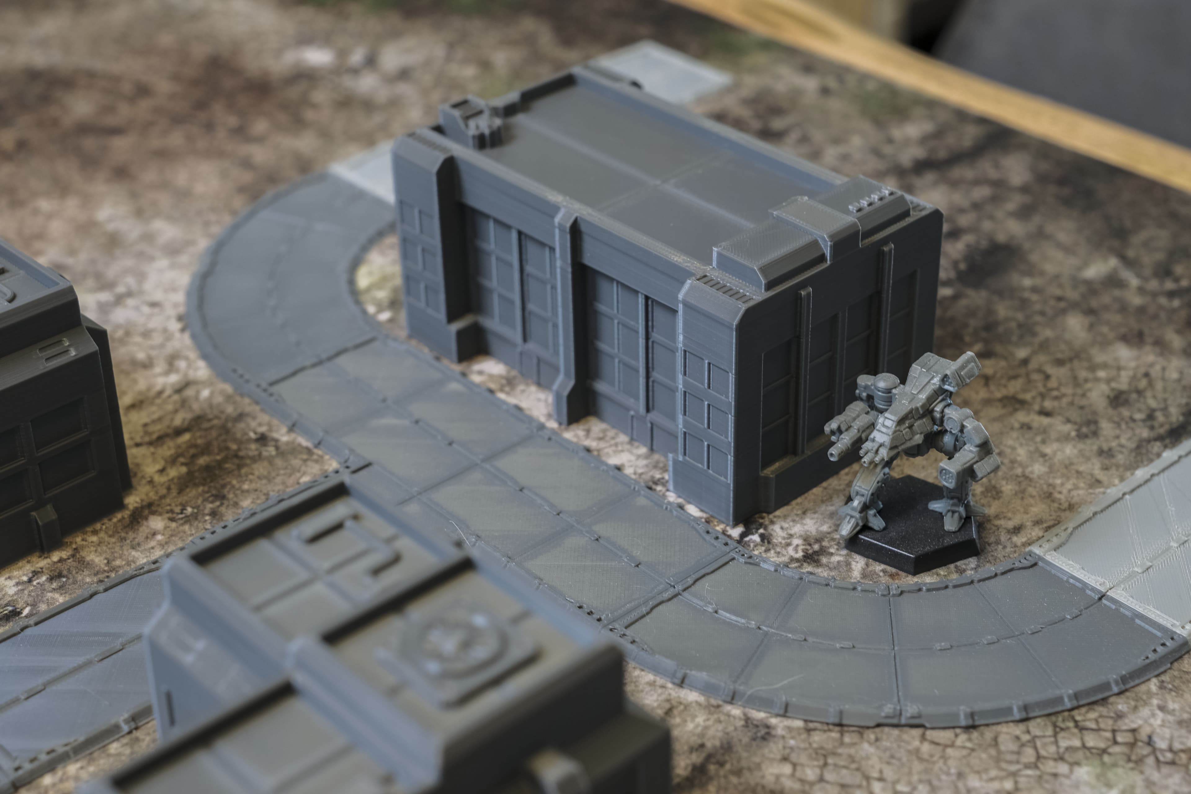 Brutalist Admin Building 3d model