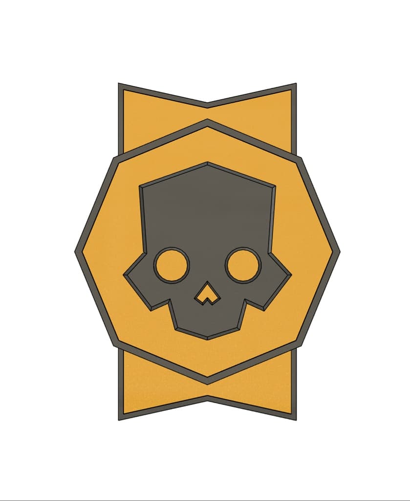 Helldivers 2 Warbond Plate 3d model