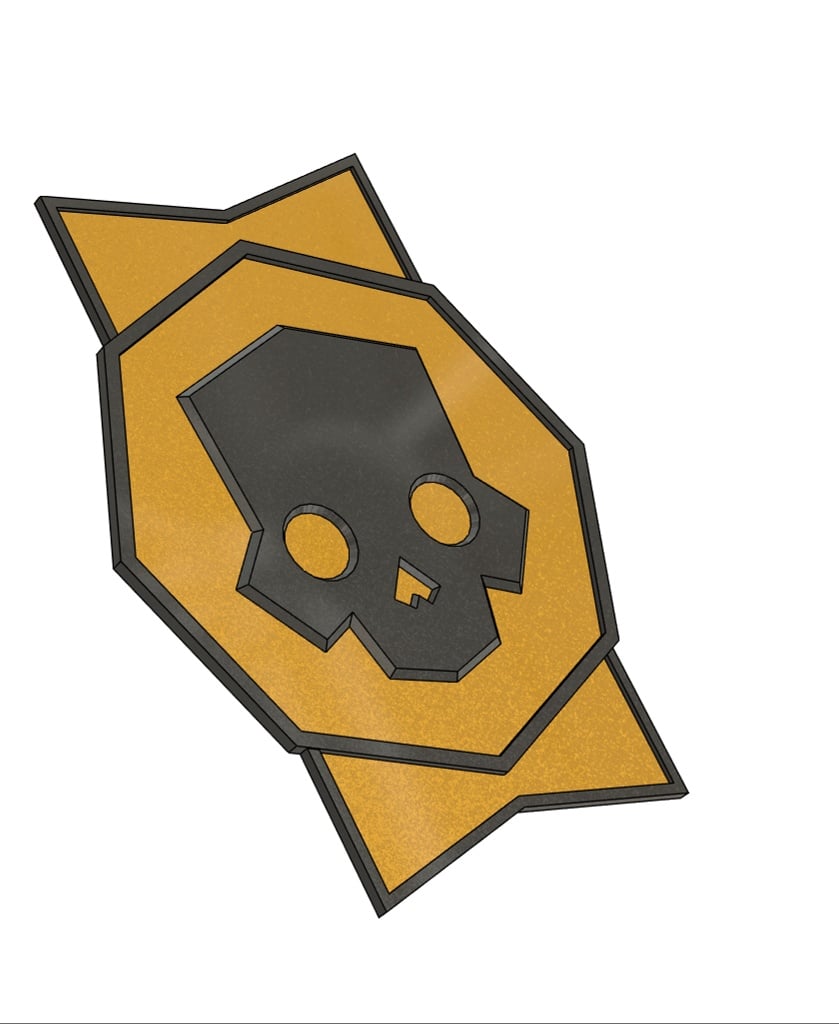 Helldivers 2 Warbond Plate 3d model