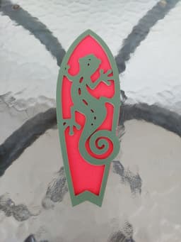 2 Layer Surfboards, Wall Art 3d model