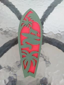 2 Layer Surfboards, Wall Art 3d model