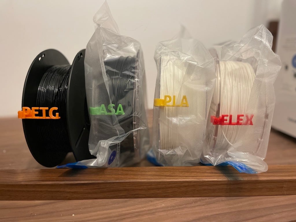 Filament Label Clips 3d model