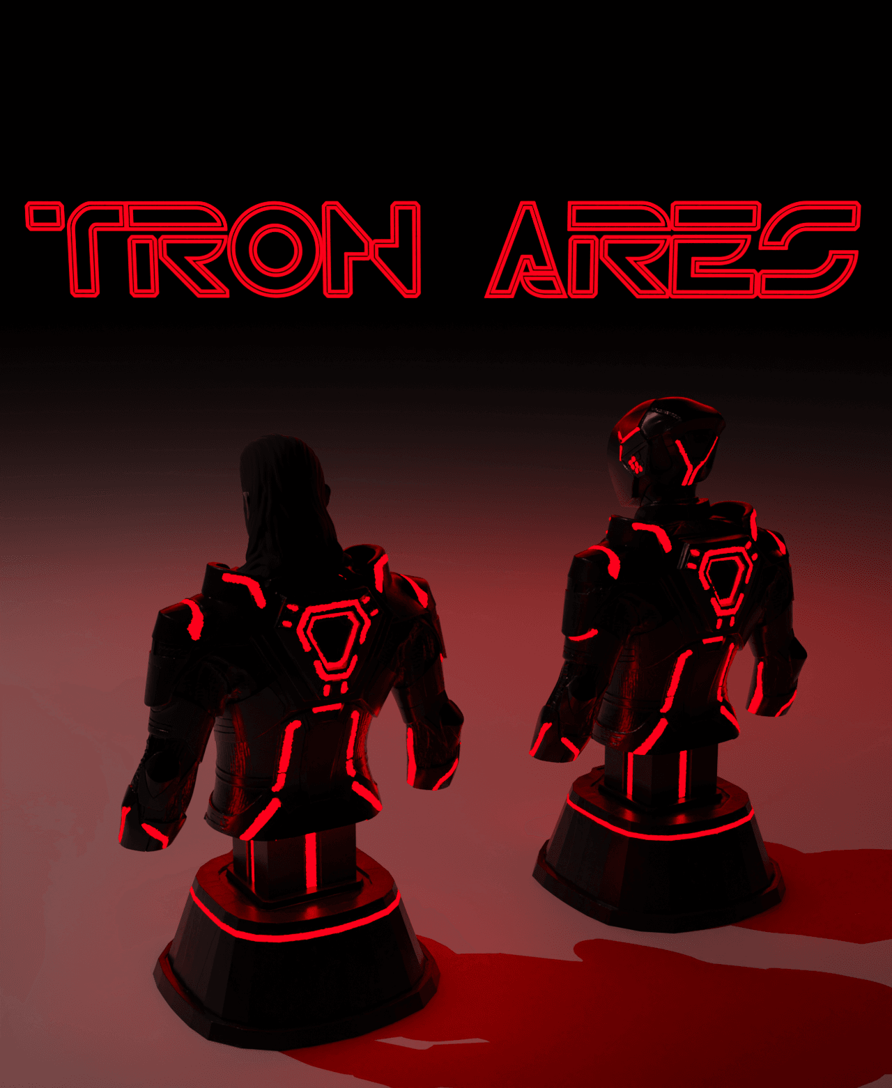 Tron Ares Bust 3d model