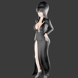 Sexy Spooky Woman v2 3d model