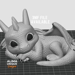 Relaxing Baby Dragon 3d model