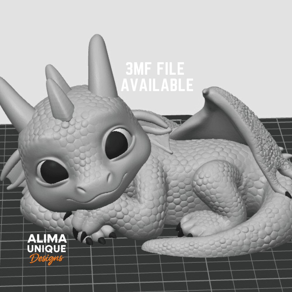 Relaxing Baby Dragon 3d model