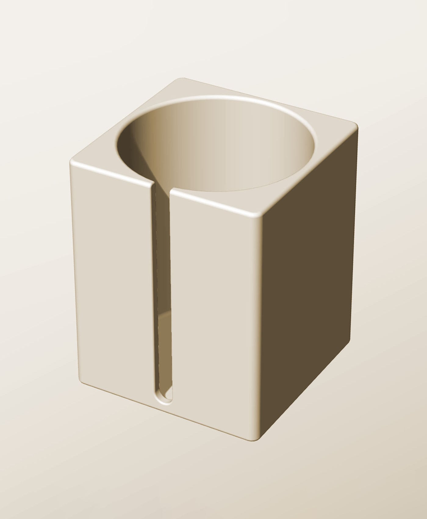 CS96-130-S Modular stacking slotted container for home decor 3d model