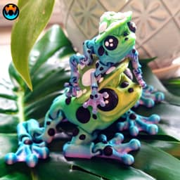 Mushroom Frog 3d model