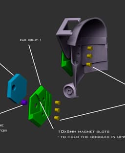 Tech helmet from Bad Batch 3d model