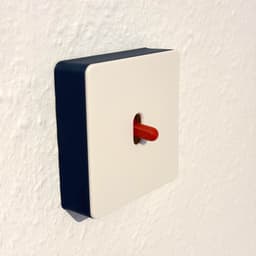 Light switch cover with magnetic panels 3d model