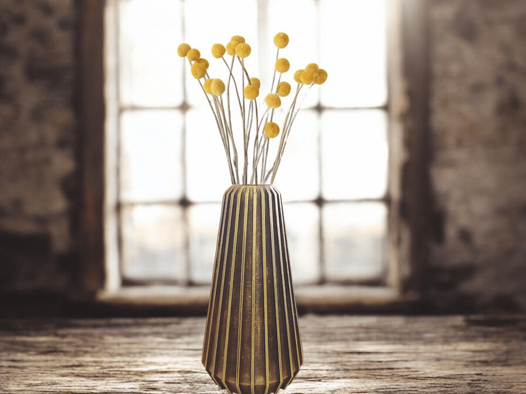 Gilded Prism Vase 3d model