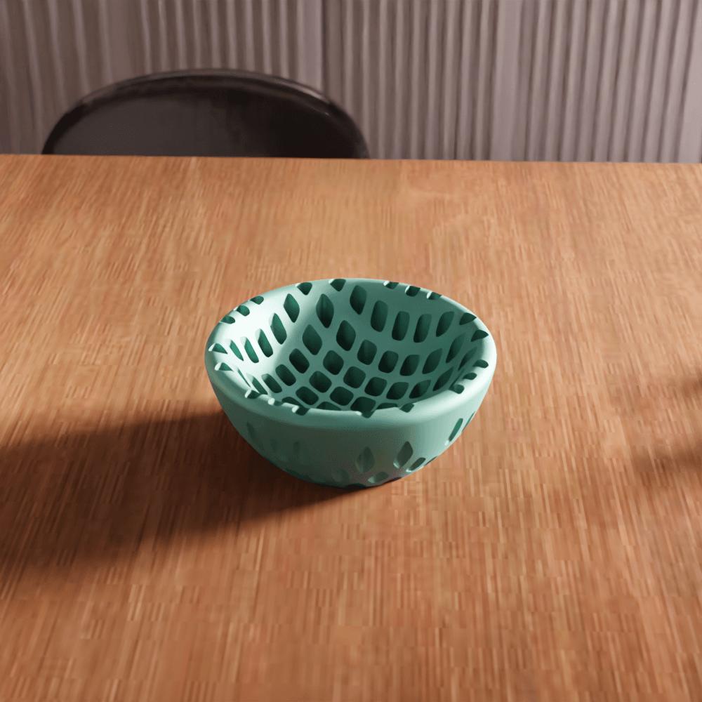 Voronoi Geometric Trinket Bowl 3d model