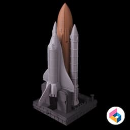 Space shuttle Rocket booster 3d model
