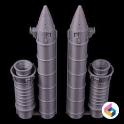 Space shuttle Rocket booster 3d model